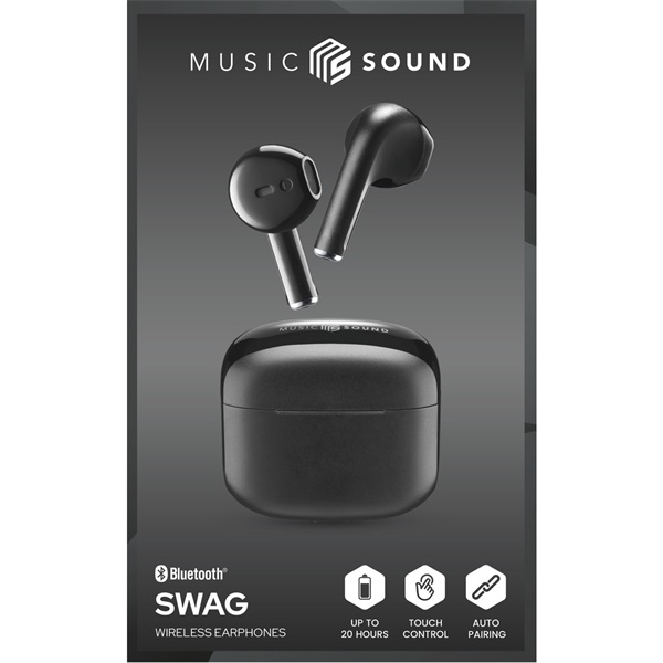 CELLULARLINE BT EARPHONES TWS SWAG MS BLACK