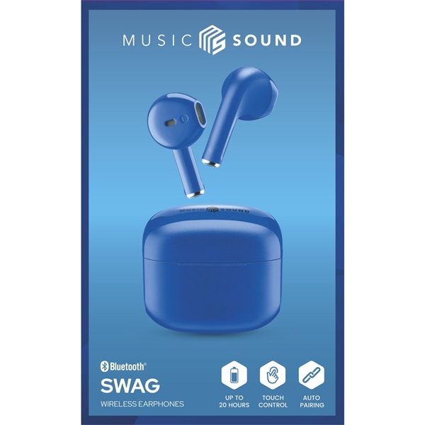 CELLULARLINE BT EARPHONES TWS SWAG MS BLUE