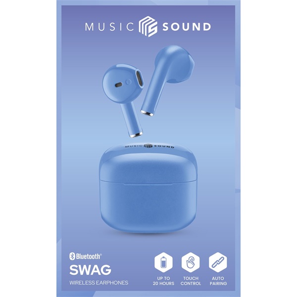 CELLULARLINE BT EARPHONES TWS SWAG MS SKY BLUE