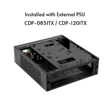 CHIEFTEC Ház Compact, mini-ITX, 85W Tápegységgel, Fekete