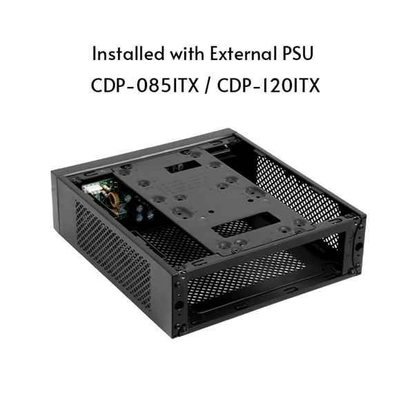 CHIEFTEC Ház Compact, mini-ITX, 85W Tápegységgel, Fekete