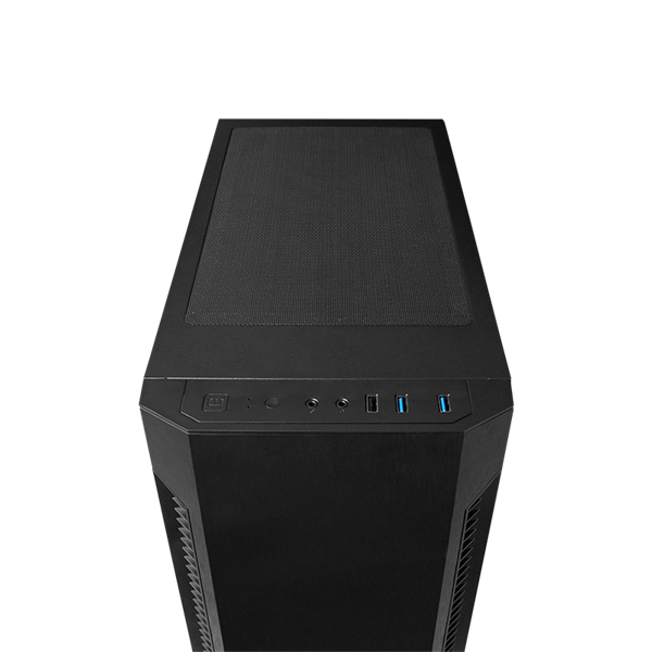 CHIEFTEC Ház Elox, ATX, 1x120mm ventilátor, Tápegység nélkül, Fekete