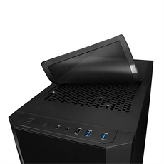 CHIEFTEC Ház Elox, ATX, 1x120mm ventilátor, Tápegység nélkül, Fekete