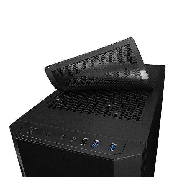 CHIEFTEC Ház Elox, ATX, 1x120mm ventilátor, Tápegység nélkül, Fekete
