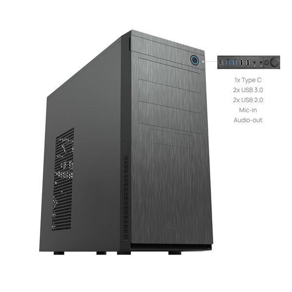 CHIEFTEC Ház Elox HC-10B-OP ATX Fekete