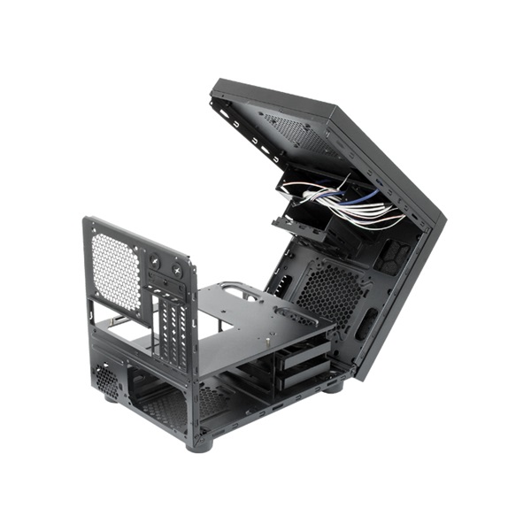 CHIEFTEC Ház Gaming Cube mATX, Tápegység nélkül, Fekete