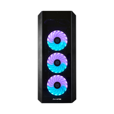 CHIEFTEC Ház Gaming Scorpion 3 ATX, 4x120mm RGB ventilátor, RGB vezérlő, Tápegység nélkül, Edzett Üveg, Fekete
