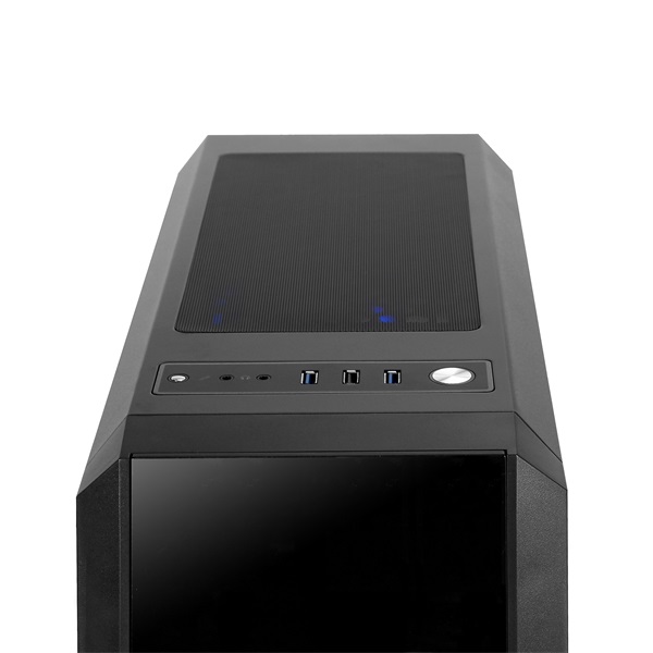CHIEFTEC Ház Gaming Scorpion 3 ATX, 4x120mm RGB ventilátor, RGB vezérlő, Tápegység nélkül, Edzett Üveg, Fekete