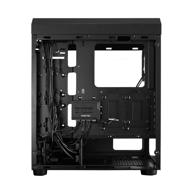 CHIEFTEC Ház Gaming Scorpion 3 GL-03B-OP,  ATX, 4xRGB Ventillátor, Edzett Üveg Elől és Oldalt, fekete
