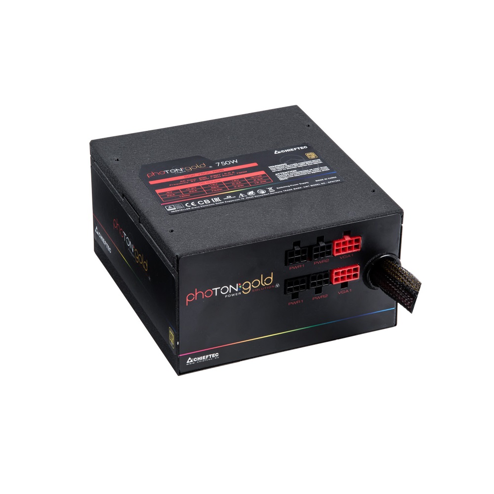 CHIEFTEC Tápegység Photon Gold 750W 80+ Gold moduláris RGB BOX - CHS ...