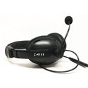 CHILL SZTEREO USB HEADSET, fekete, 2m-es kábel, ki-be kapcsolható mikrofon