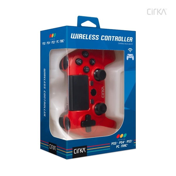 CIRKA NUFORCE PS4/PC/Mac Kiegészítő Vezeték nélküli kontroller, Piros
