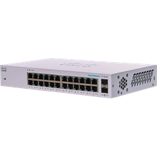 CISCO Switch 24x1000Mbps + 2x1000Mbps SFP, Fémházas, Rackes - CBS110-24T-EU