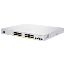 CISCO Switch 24x1000Mbps (POE+) + 4x1000Mbps SFP, Fémházas, Rackes, Menedzselhető - CBS350-24P-4G-EU