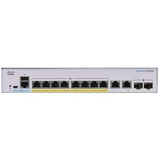CISCO Switch 8x1000Mbps (POE+) + 2x1000Mbps SFP, Fémházas, Rackes, Menedzselhető - CBS350-8FP-E-2G-EU