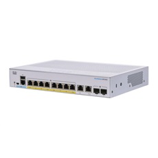 CISCO Switch 8x1000Mbps (POE+) + 2x1000Mbps SFP, Fémházas, Rackes, Menedzselhető - CBS350-8P-2G-EU