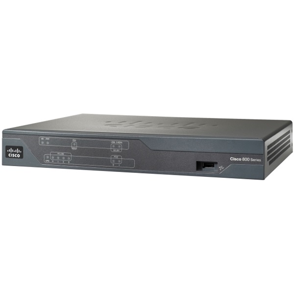 CISCO Vezetékes Router C881 (Integrated Services Router) 1x 100Mbps WAN, 4x 100Mbps LAN