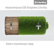 COLORWAY AAA újratölthető elem, CW-UBAAA-01 Rechargeable Battery micro USB 400 mAh 1.5V (2pcs.)
