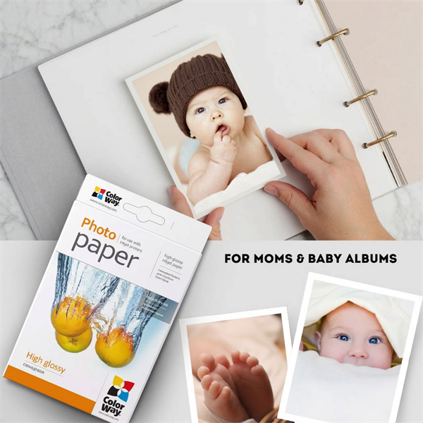 COLORWAY Fotópapír, magasfényű (high glossy), 180 g/m2, 10x15, 100 lap