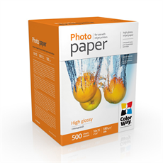 COLORWAY Fotópapír, magasfényű (high glossy), 180 g/m2, 10x15, 500 lap