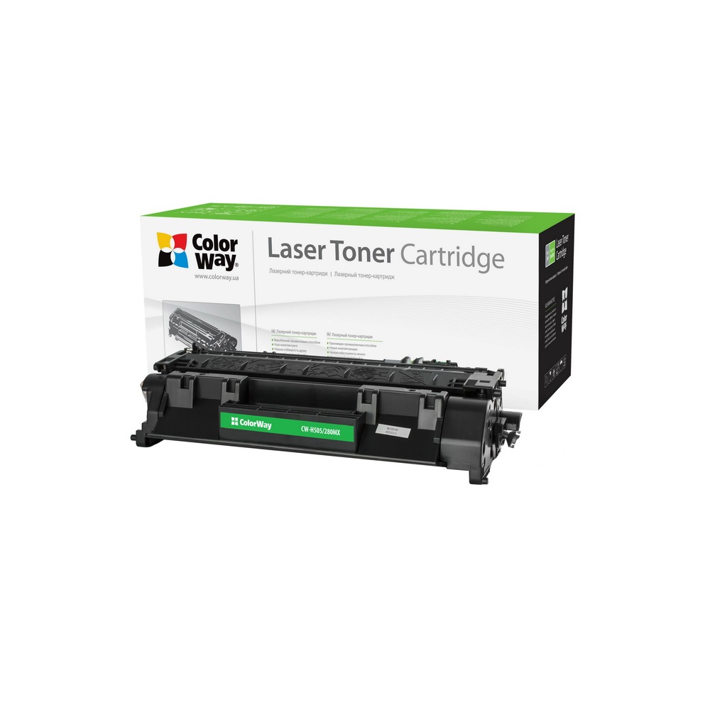 ColorWay Standard Toner CW-H505/280MX, 6900 oldal, Fekete - HP CE505X (05X)/CF280X (80X); Can. 719H