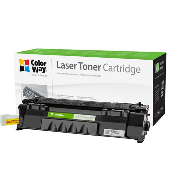 COLORWAY Toner CW-H5949/7553M, 2500 oldal, Fekete - HP:Q5949A/Q7553A