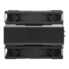 COOLER MASTER CPU hűtő HYPER 212 BLACK X DUO, LGA1700 támogatással, fekete