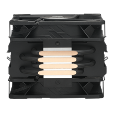 COOLER MASTER CPU hűtő HYPER 212 BLACK X DUO, LGA1700 támogatással, fekete