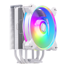 COOLER MASTER CPU hűtő HYPER 212 HALO WHITE ARGB, LGA1700 támogatással, fehér