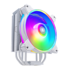 COOLER MASTER CPU hűtő HYPER 212 HALO WHITE ARGB, LGA1700 támogatással, fehér