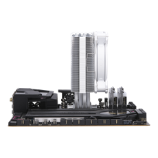COOLER MASTER CPU hűtő HYPER 212 HALO WHITE ARGB, LGA1700 támogatással, fehér