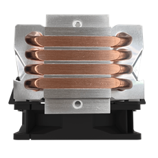COOLER MASTER CPU hűtő HYPER H410R RGB + RGB LED Kontroller, ezüst-fekete