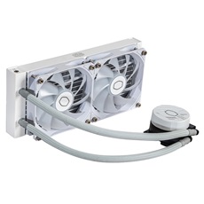 COOLER MASTER CPU hűtő MASTERLIQUID 240L CORE ARGB (vízhűtés), 2 Ventilátoros, LGA1700 támogatással, fehér