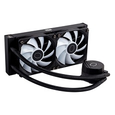 COOLER MASTER CPU hűtő MASTERLIQUID 240L CORE ARGB (vízhűtés), 2 Ventilátoros, LGA1700 támogatással, fekete