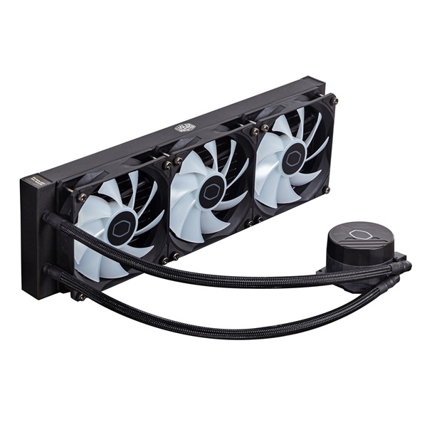 COOLER MASTER CPU hűtő MASTERLIQUID 360L CORE ARGB (vízhűtés), 3 Ventilátoros, LGA1700 támogatással, fekete