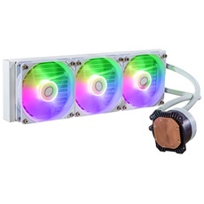 COOLER MASTER CPU hűtő MASTERLIQUID 360L CORE WHITE (vízhűtés). 3 Ventilátoros, LGA1700 támogatással, fehér