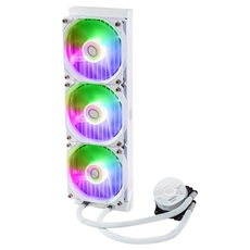 COOLER MASTER CPU hűtő MASTERLIQUID 360L CORE WHITE (vízhűtés). 3 Ventilátoros, LGA1700 támogatással, fehér