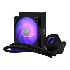 COOLER MASTER CPU hűtő MASTERLIQUID ML120L V2 RGB (vízhűtés), LGA1700 támogatással, fekete