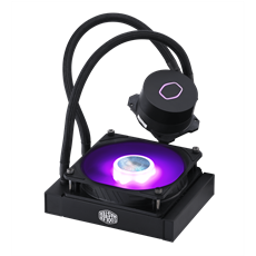 COOLER MASTER CPU hűtő MASTERLIQUID ML120L V2 RGB (vízhűtés), LGA1700 támogatással, fekete