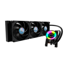 COOLER MASTER CPU hűtő MASTERLIQUID ML360 MIRROR TR4 EDITION (vízhűtés), AMD TR4 támogatással, fekete