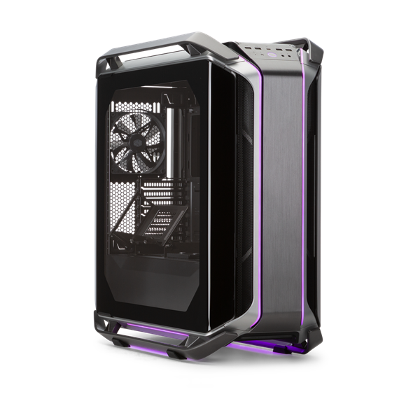 COOLER MASTER Ház ATX Cosmos C700M, 4db Ventilátorral + Riser kábel, Tápegység nélkül, Edzett Üveg, szürke-fekete