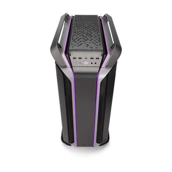 COOLER MASTER Ház ATX Cosmos C700M, 4db Ventilátorral + Riser kábel, Tápegység nélkül, Edzett Üveg, szürke-fekete