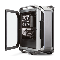 COOLER MASTER Ház ATX Cosmos C700M, 4db Ventilátorral + Riser kábel, Tápegység nélkül, Edzett Üveg, szürke-fekete