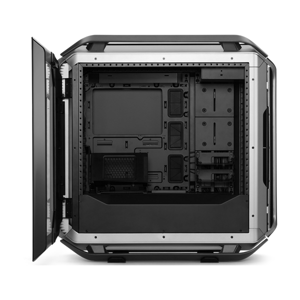 COOLER MASTER Ház ATX Cosmos C700M, 4db Ventilátorral + Riser kábel, Tápegység nélkül, Edzett Üveg, szürke-fekete