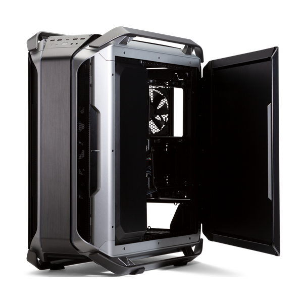 COOLER MASTER Ház ATX Cosmos C700M, 4db Ventilátorral + Riser kábel, Tápegység nélkül, Edzett Üveg, szürke-fekete