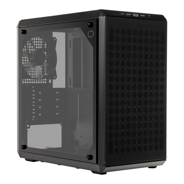 COOLER MASTER Ház Micro ATX MASTERBOX Q300L V2, 1 Ventillátorral, Tápegység nélkül, fekete