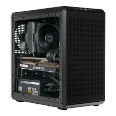 COOLER MASTER Ház Micro ATX MASTERBOX Q300L V2, 1 Ventillátorral, Tápegység nélkül, fekete