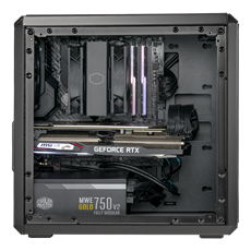 COOLER MASTER Ház Micro ATX MASTERBOX Q300L V2, 1 Ventillátorral, Tápegység nélkül, fekete