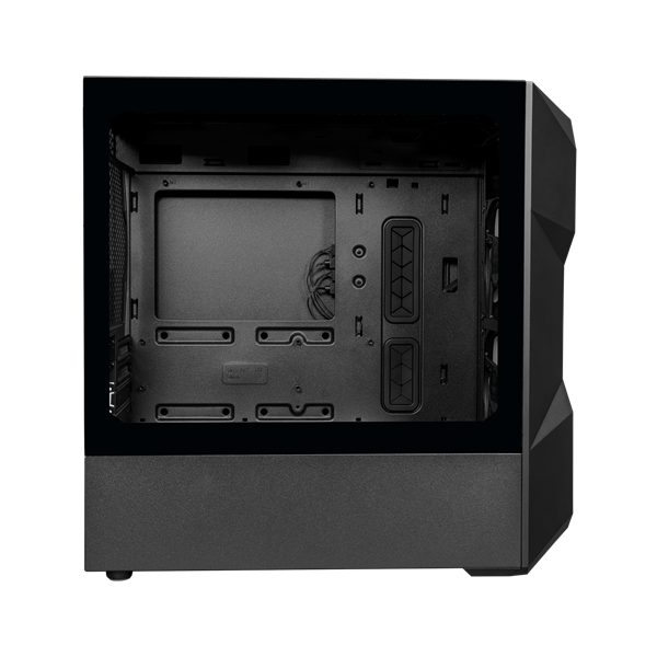 COOLER MASTER Ház Micro ATX MasterBox TD300 MESH Tápegység nélkül, Üvegfalú, Fekete