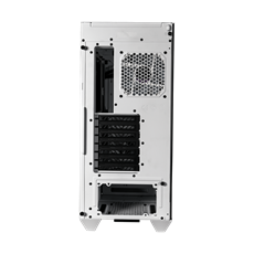 COOLER MASTER Ház Midi ATX HAF 500 ARGB + 4db Ventilátor, Tápegység nélkül, Üvegfalú, fehér